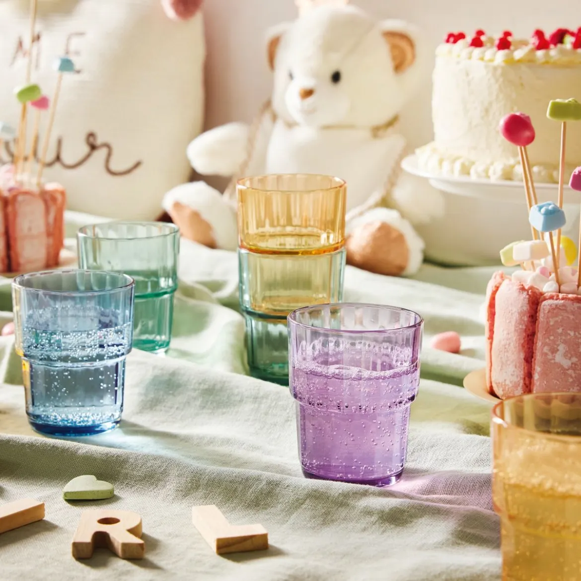 12 verres teintés 25 cl Sweetie Pie