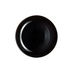 Assiette à dessert noire 19 cm Pampille