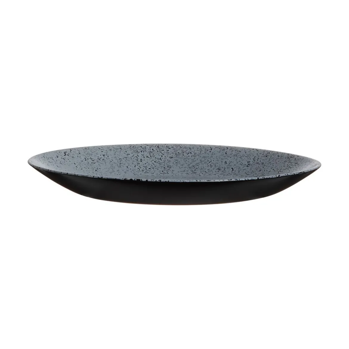 Assiette à dessert noire 18 cm Slate