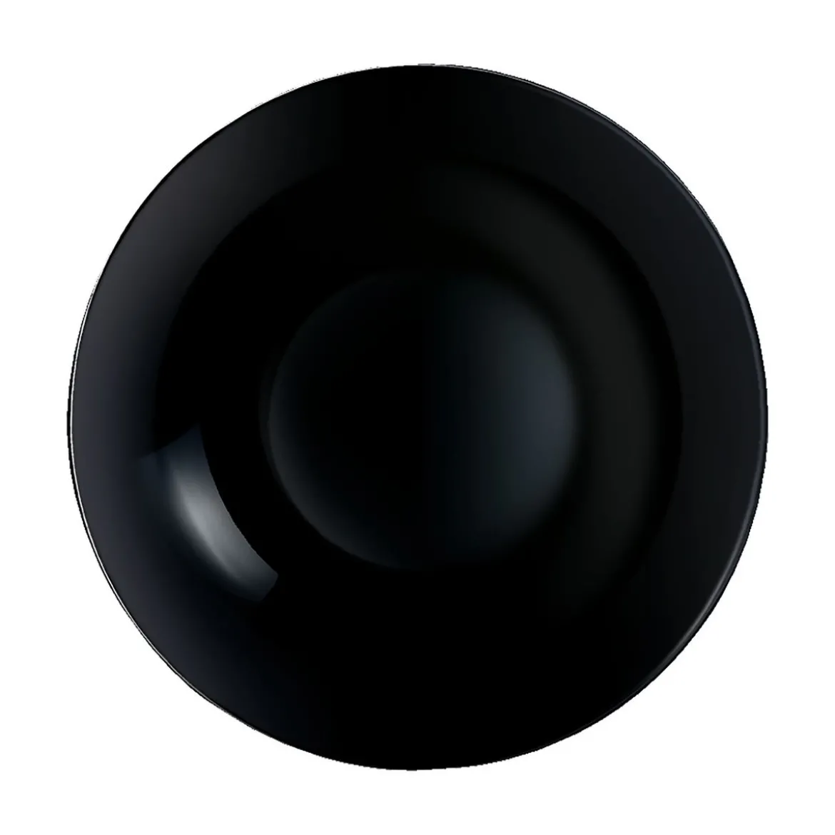 Assiette creuse noire 20 cm Diwali