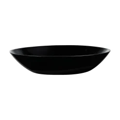 Assiette creuse noire 20 cm Diwali