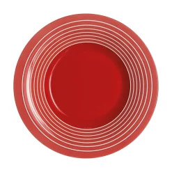 Assiette creuse rouge 21,5 cm Factory