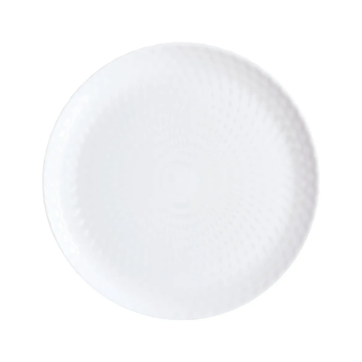 Assiette plate blanche 25 cm Pampille