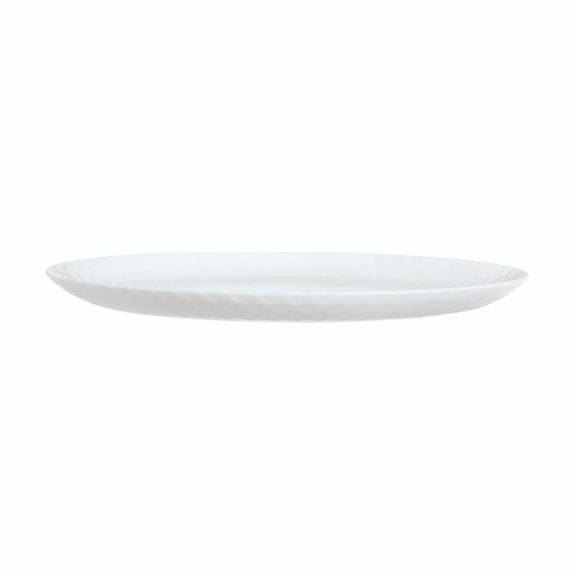 Assiette plate blanche 25 cm Pampille