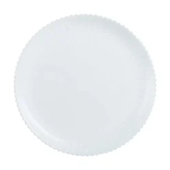 Assiette plate blanche 25 cm Bloom