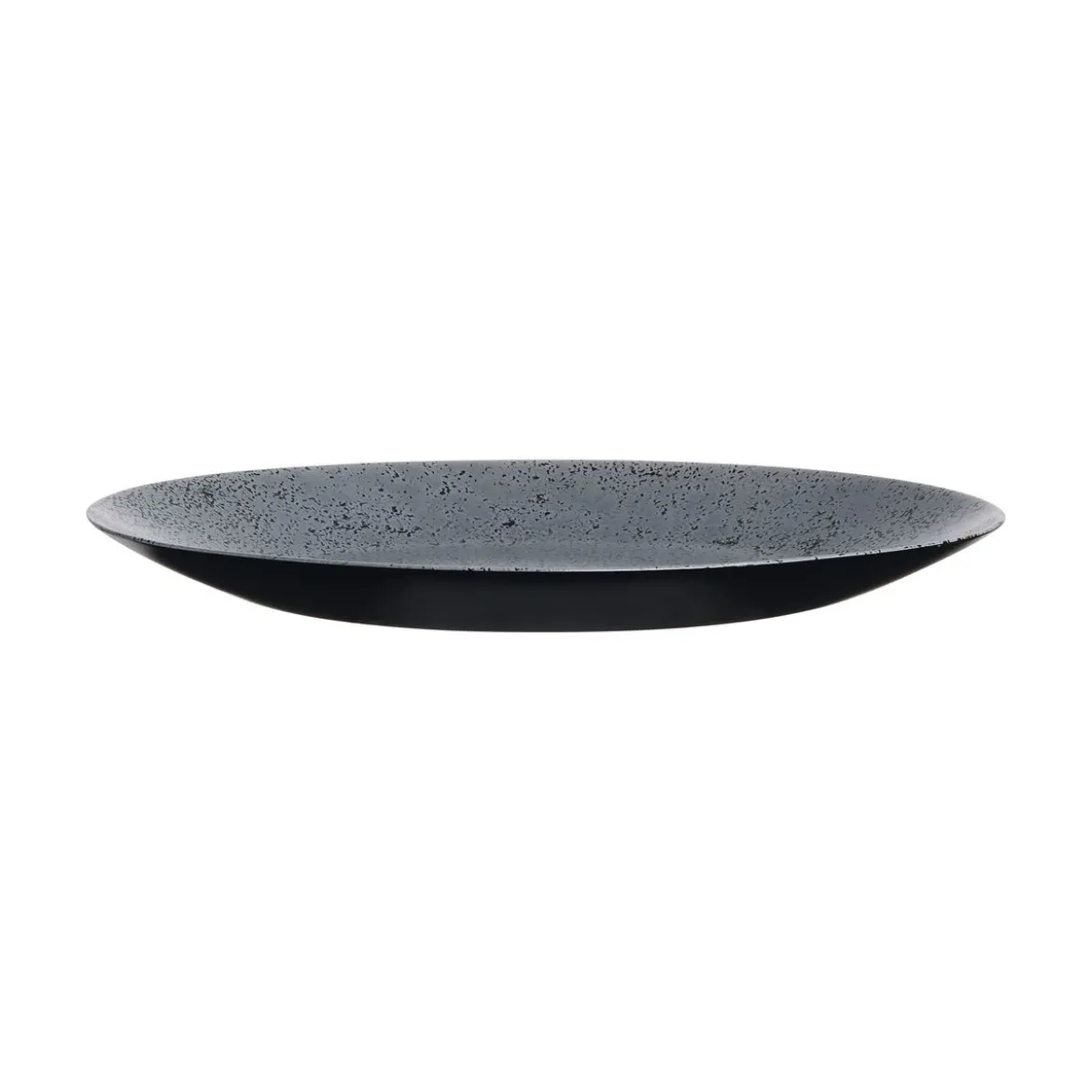 Assiette plate noire 25 cm Slate