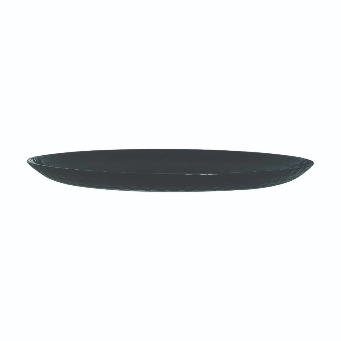Assiette plate noire 25 cm Pampille