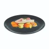 Assiette plate noire 25 cm Pampille