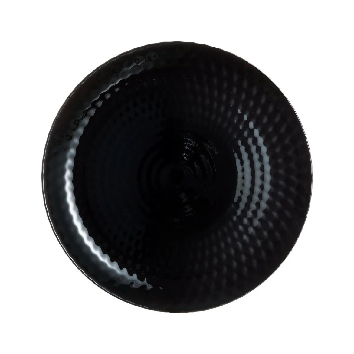 Assiette plate noire 25 cm Pampille