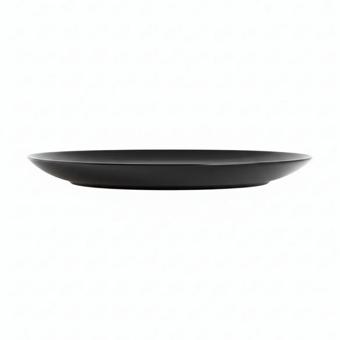 Assiette plate noire 25 cm Apy