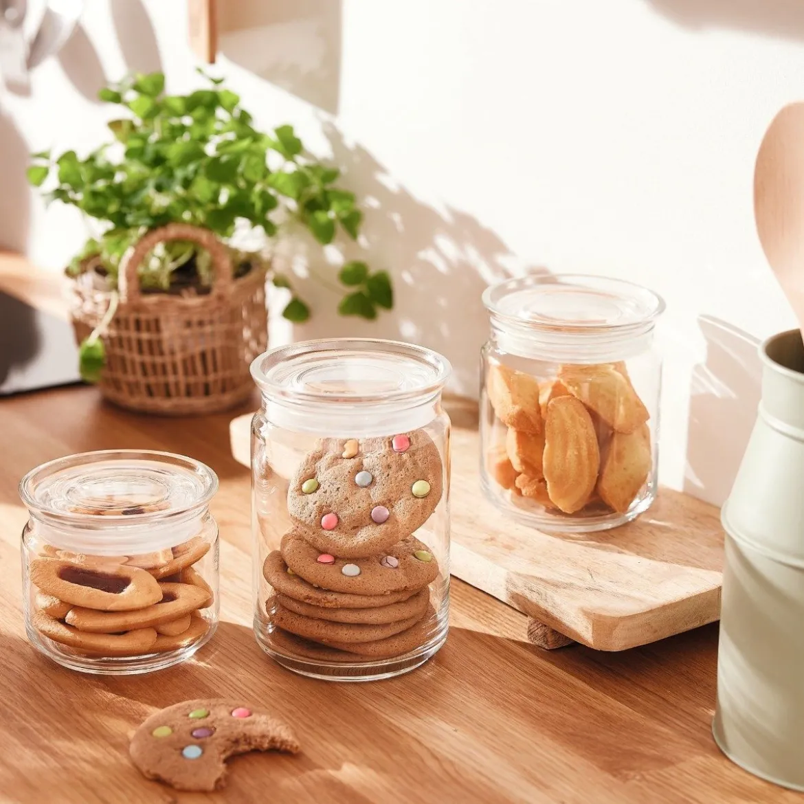 Lot de 2 pots de conservation Pure Jar Glass 1L