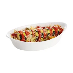 Plat de cuisson blanc 21 x 13,5 cm Smart Cuisine Carine