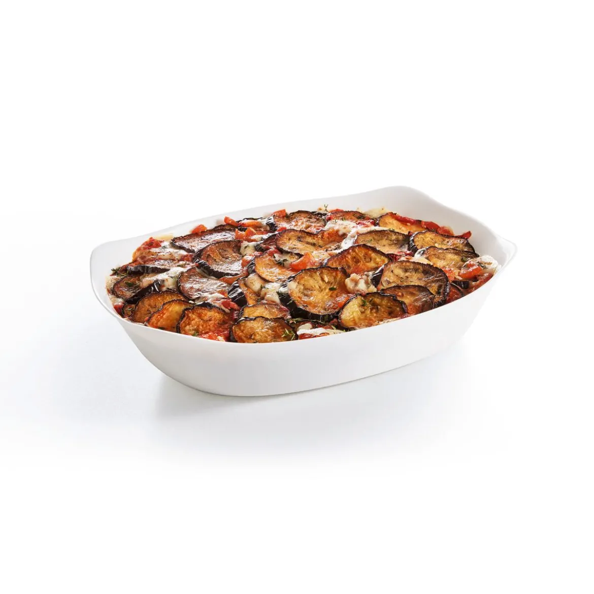 Plat de cuisson blanc 38 x 28 cm Smart Cuisine Carine