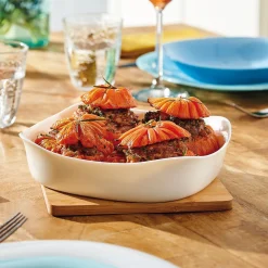 Plat de cuisson blanc 29 x 29 cm Smart Cuisine Carine