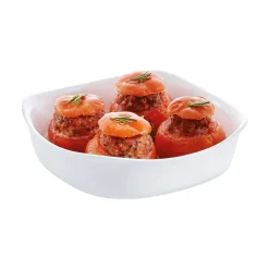 Plat de cuisson blanc 20 x 20 cm Smart Cuisine Carine