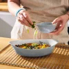Plat ovale 29x17cm Smart Cuisine Wavy Granit