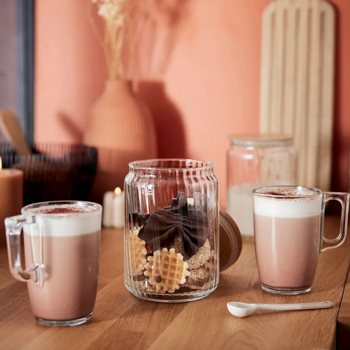 Pot 1L Nova Jar avec couvercle en bambou