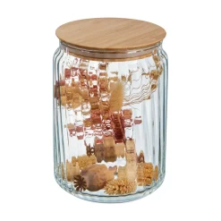 Pot 1L Nova Jar avec couvercle en bambou