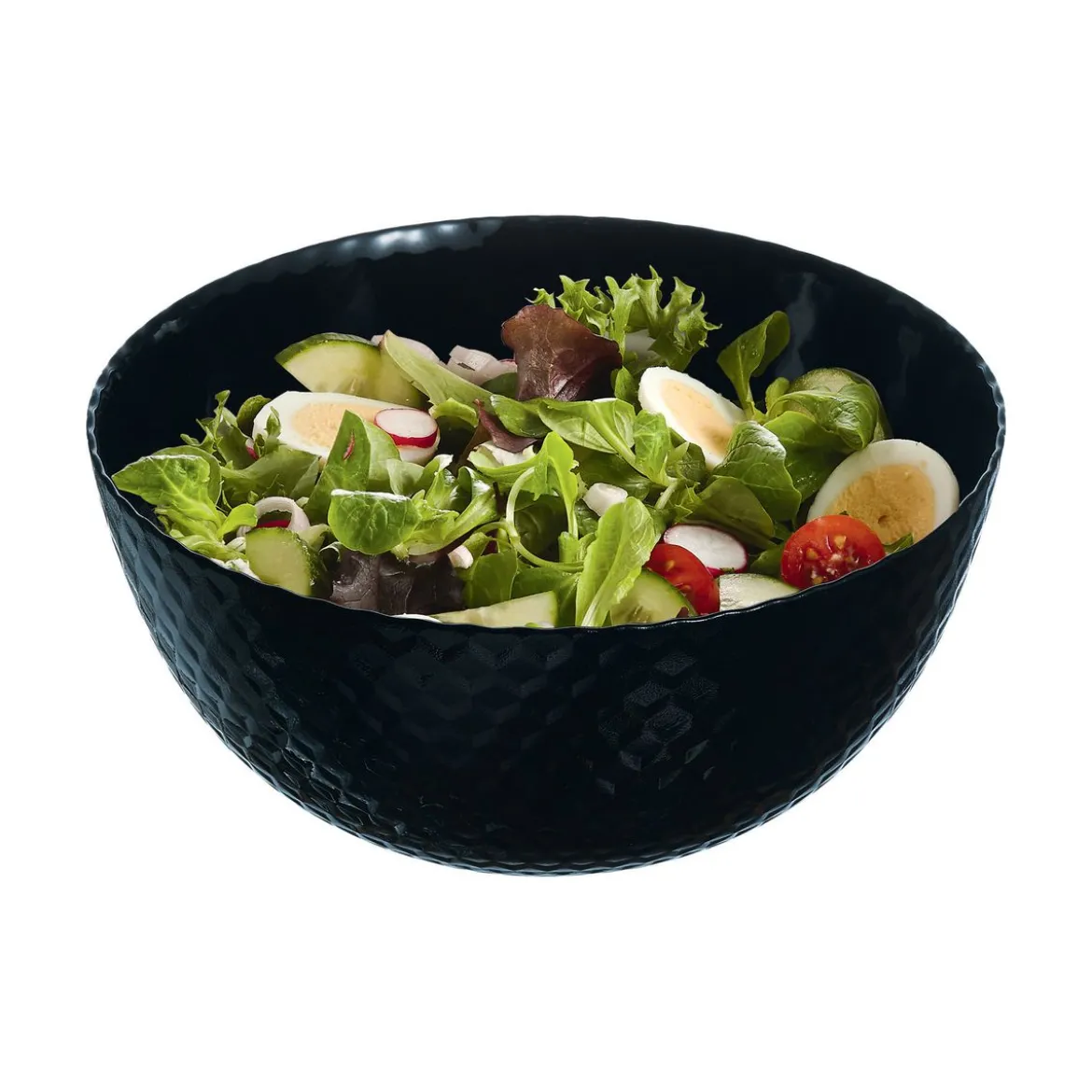Saladier noir 24 cm Pampille