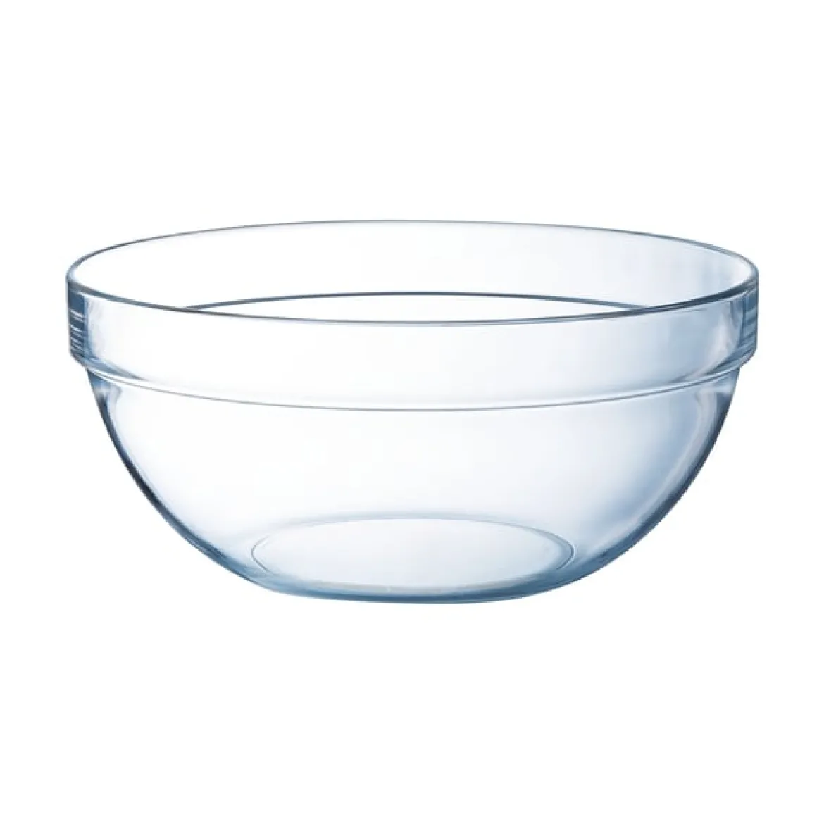 Saladier rond en verre 26 cm Empilable 430 cl