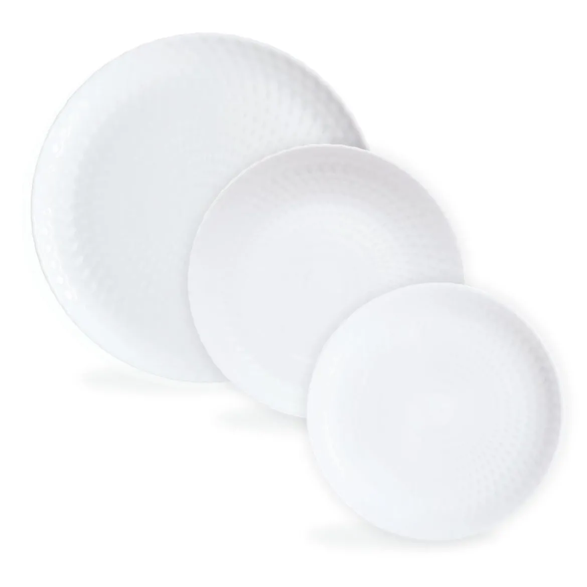Service de table 18 pièces Pampille blanc