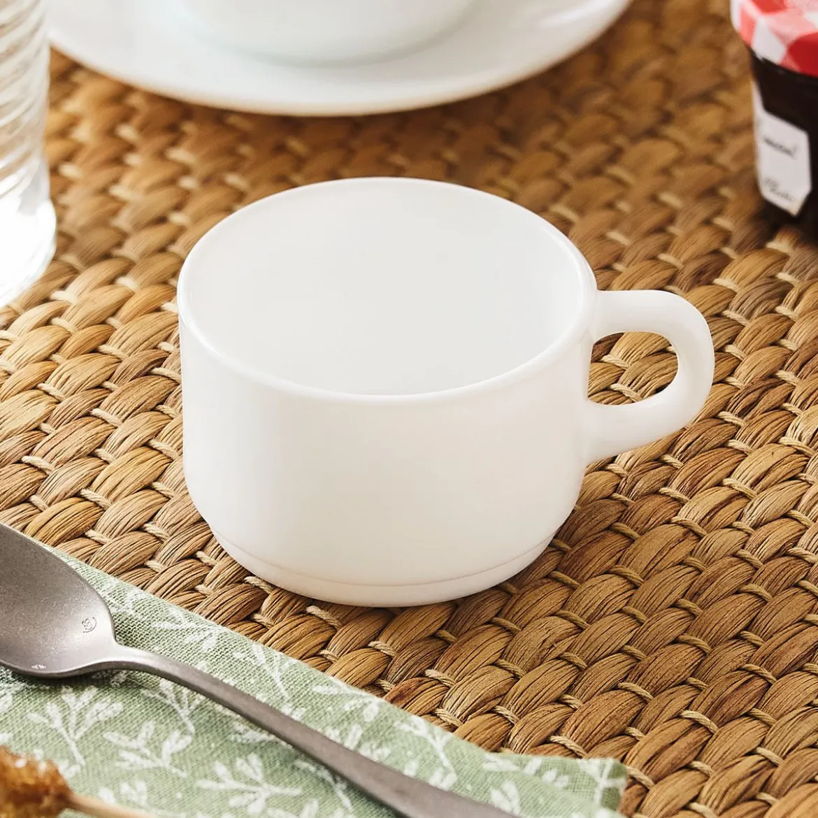 Tasse blanche 14 cl Empilable