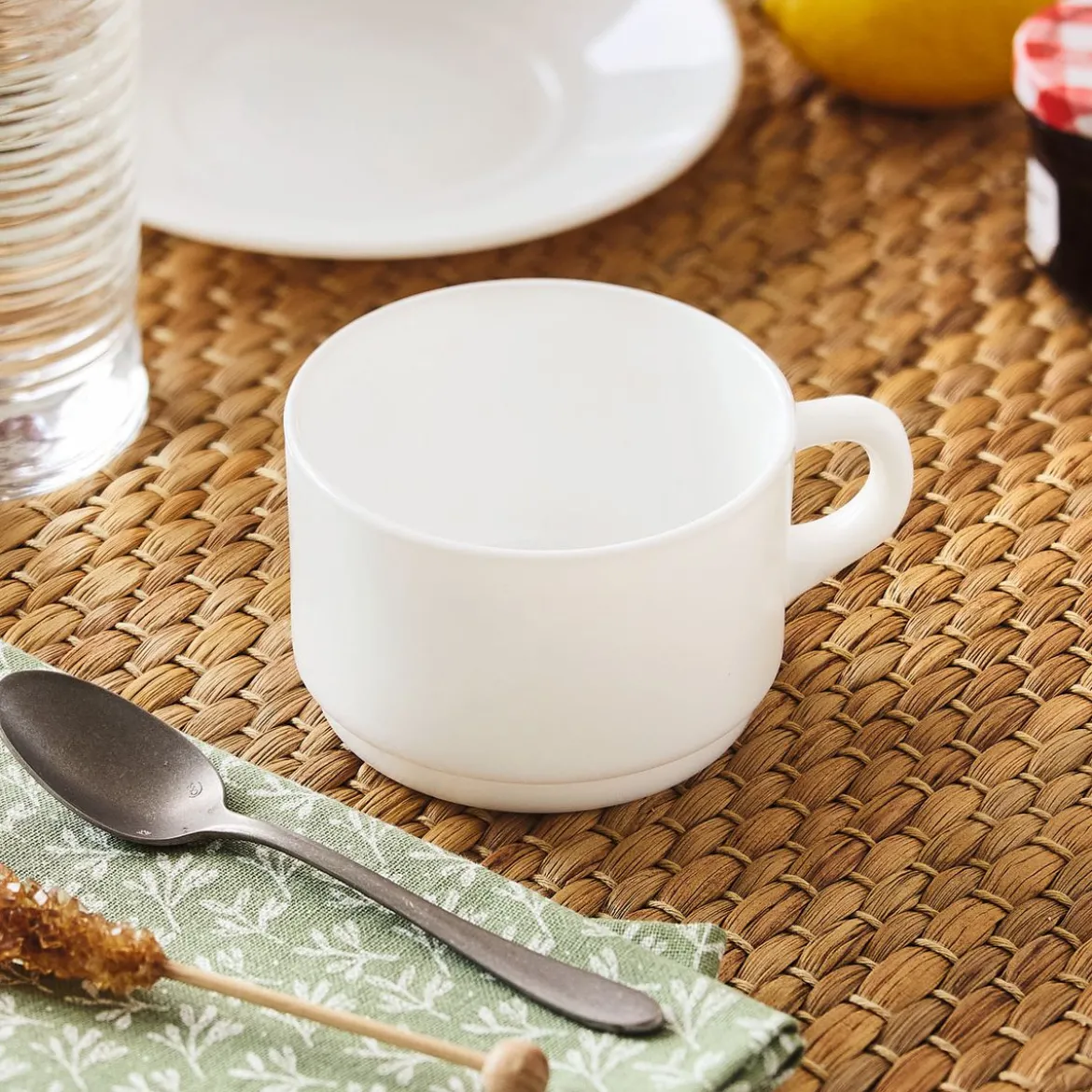 Tasse blanche 28 cl Empilable
