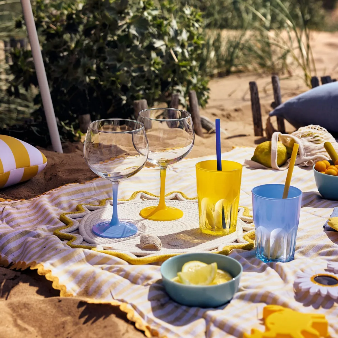 Verre 40 cl jaune Summer Pop